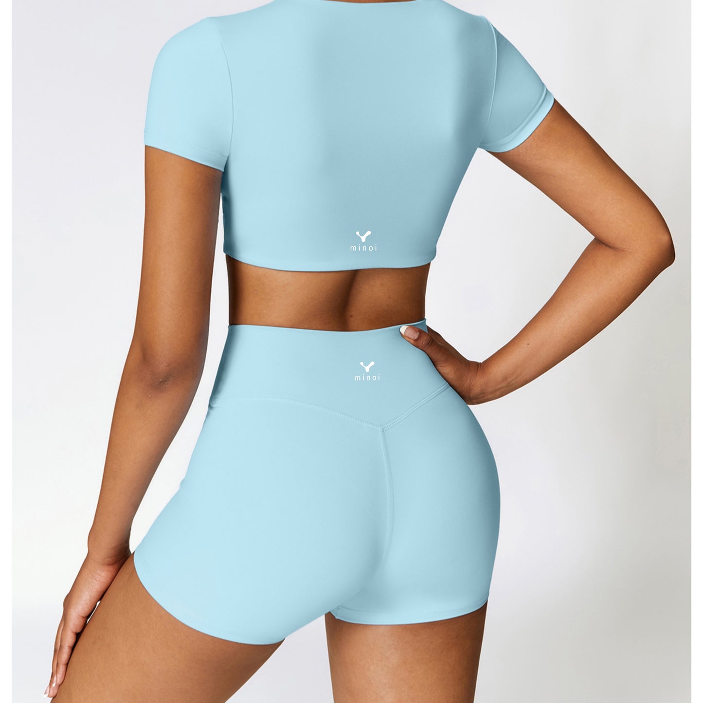 Inner Bloom crop top in Baby Blue