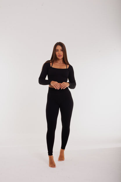 Mix & Match - Rib Leggings in black