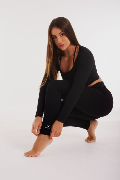 Mix & Match - Rib Leggings in black