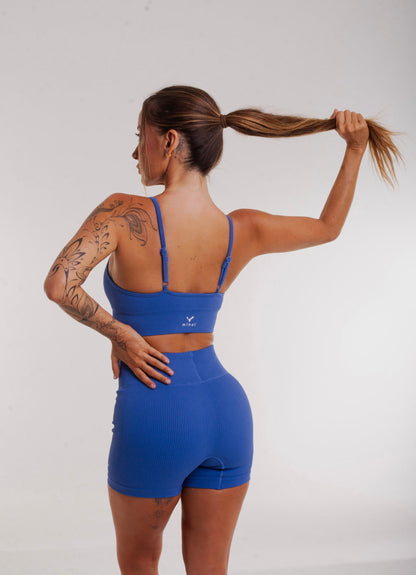 Mix & Match - Rib shorts in blue